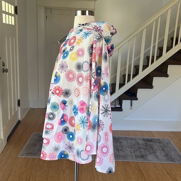 KATE SPADE Saturday Rain Poncho Spirograph Print NWT One Size - Picture 13 of 15